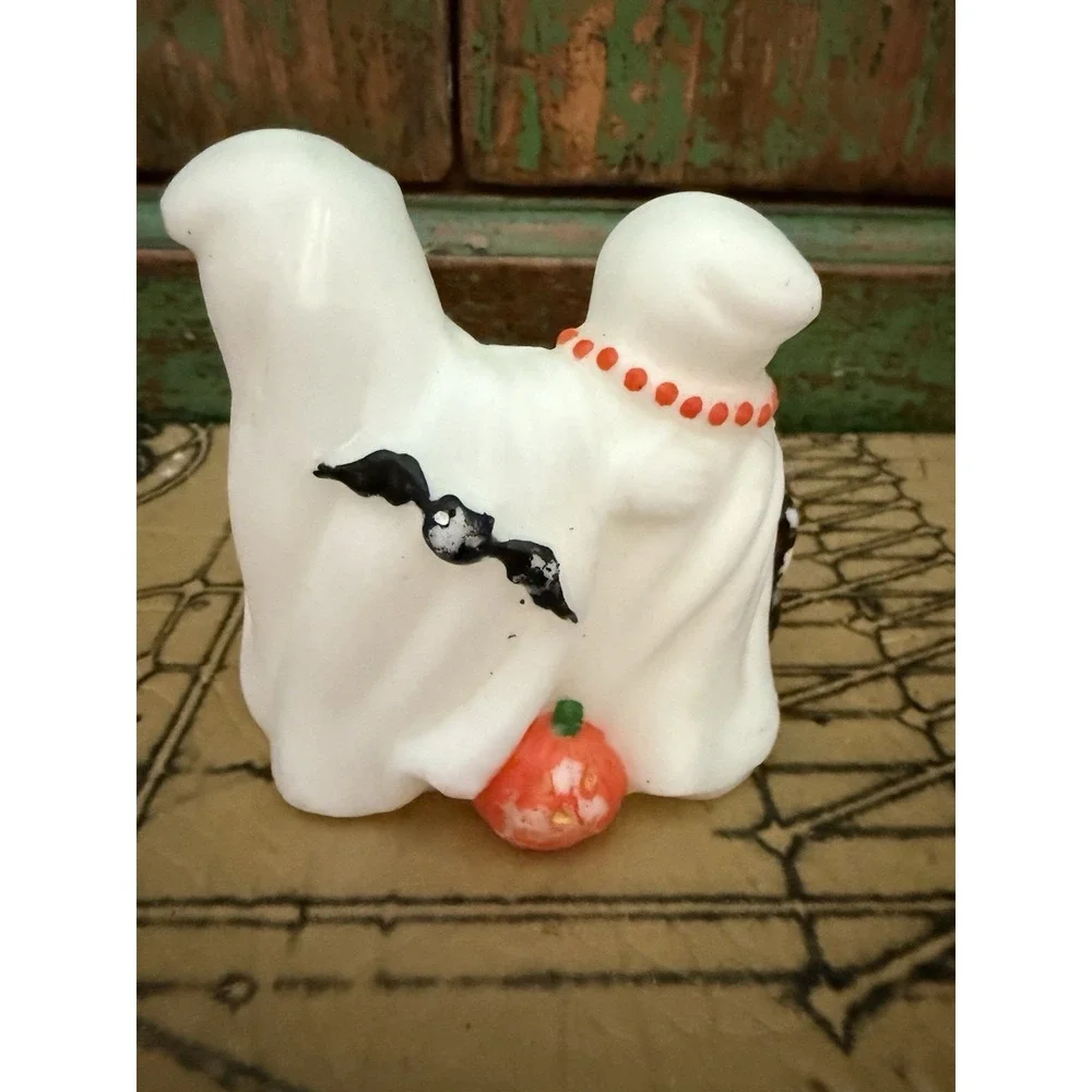 Vintage Halloween Candle Lot Witch Lantern Ghost Family See Photos